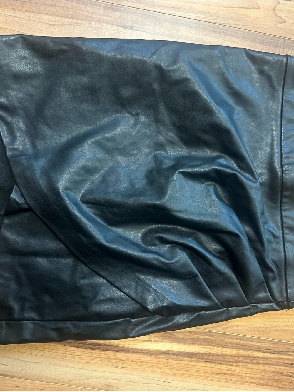 Dynamite Black Faux Leather Mini Skirt